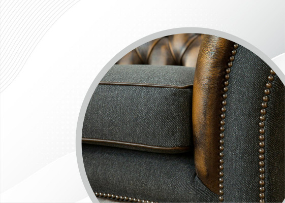 Chesterfield Geel Leder Designer Modern Design Meubels Luxe Woonkamer 3-zits