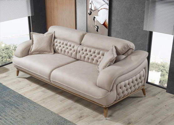 Moderne woonkamer compleet 2x driezitsbank Designer fauteuil Inrichting