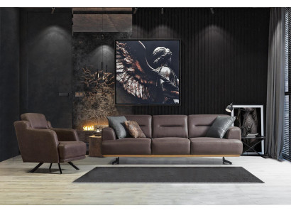 Luxe inrichting gestoffeerde zits fauteuil woonkamer meubels bank bankstel driezitter