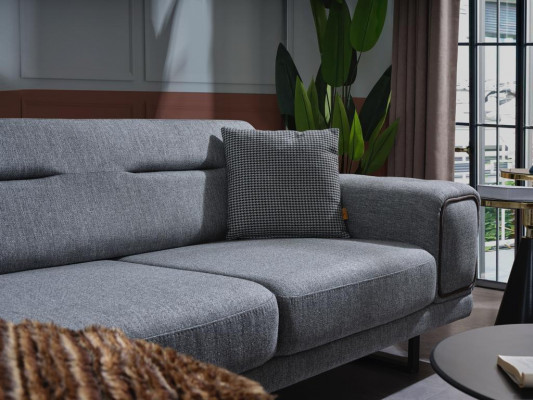 Modern Grijs Hoekbank L-vorm Woonkamer Bank Luxe Inrichting Nieuw Design