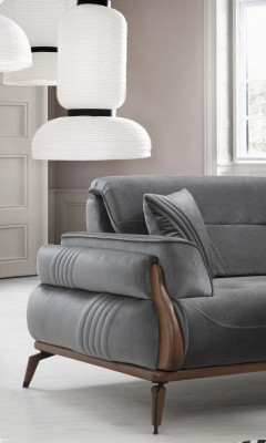 Luxe gestoffeerde bank driepersoons fauteuil woonkamer gestoffeerde meubels ontwerper