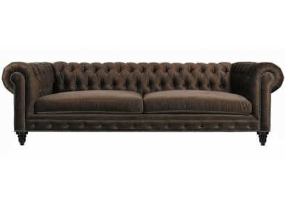 Chesterfield bruin Nieuwe Moderne Woonkamer Driezits Bank Creatieve Meubels Textiel Stof
