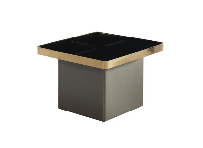 Bijzettafel Zwart Woonkamer Hout Glas Nieuw Modern Design Meubels Luxe Tafel