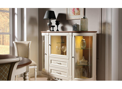 Vitrine kast dressoir glazen rek vitrinekasten houten kasten bar woonkamer