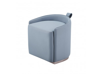 Fauteuil Leer Poef Luxe Modern Design Woonkamermeubels Leer