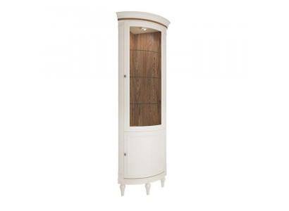 Eck Vitrine Vitrinenschrank Vitrines Woonkamer Kijkkasten Design Hout Nieuw