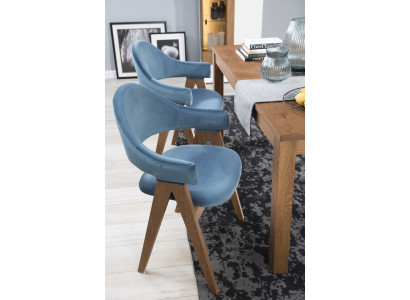 Set van 4 luxe design gestoffeerde massief houten stoelen voor kantoor, eetkamer.