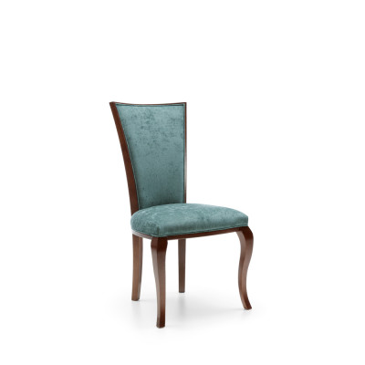 Eetkamergroep 4 x armstoel fauteuil set eetkamerstoel hout bekleding nieuw
