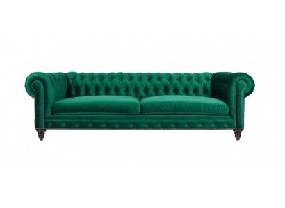 Chesterfield bank Groen Textiel Stof Banken Creatieve Meubels 3-zitter Nieuw Sofa's