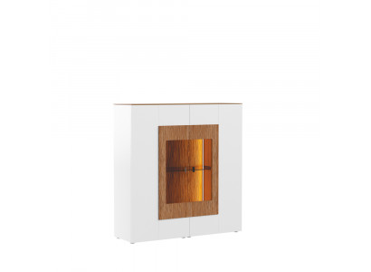 Vitrine glazen kast woonkamer etalage 1-deurs. Vitrine hoge kast dressoir