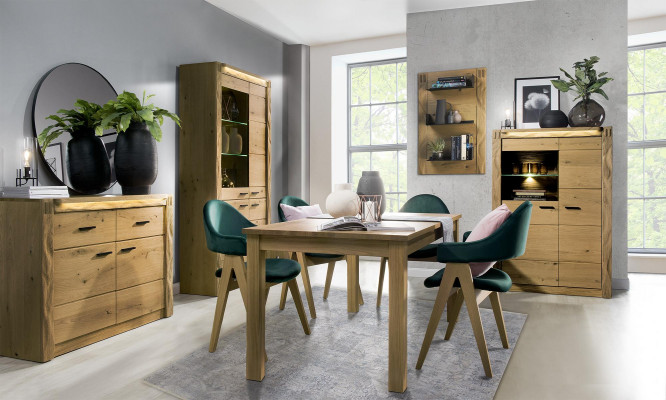 Uittrekbare design houten tafel Eettafel Woonkamertafel Houten tafels Nieuw 160/200cm Nieuw