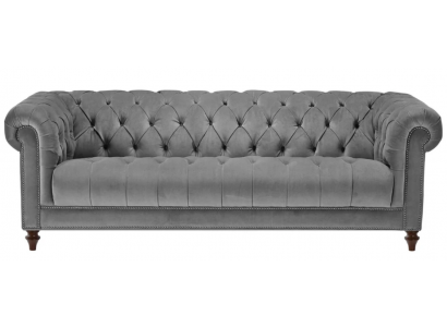 Drieseater Grijs Stof Woonkamer Design Banken Gestoffeerde Bank Bankstellen Chesterfield