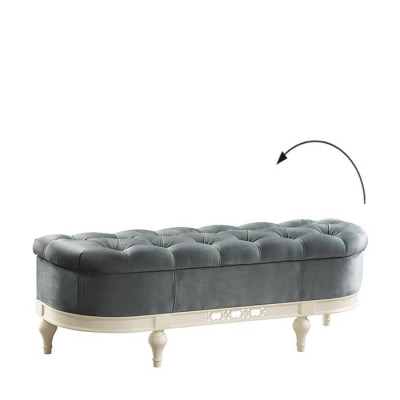 Hocker Voetenbank Bijzettafel Ottomaan Ligstoel Bank Chesterfield