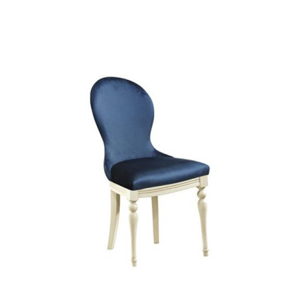 Stoel 1x Luxe Design Bekleding Designer Stoelen Zitkamer Eetkamer Houten Fauteuil