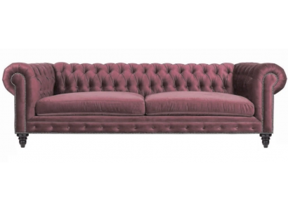 Chesterfield Creatieve Meubels Stof Roze Bank Woonkamer Modern Driezitsbank