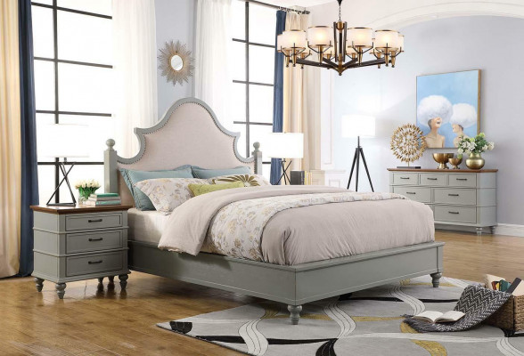 Slaapkamer set Bed 2x Nachtkastje Console Bedden Textiel Dubbel Hotel Bekleding