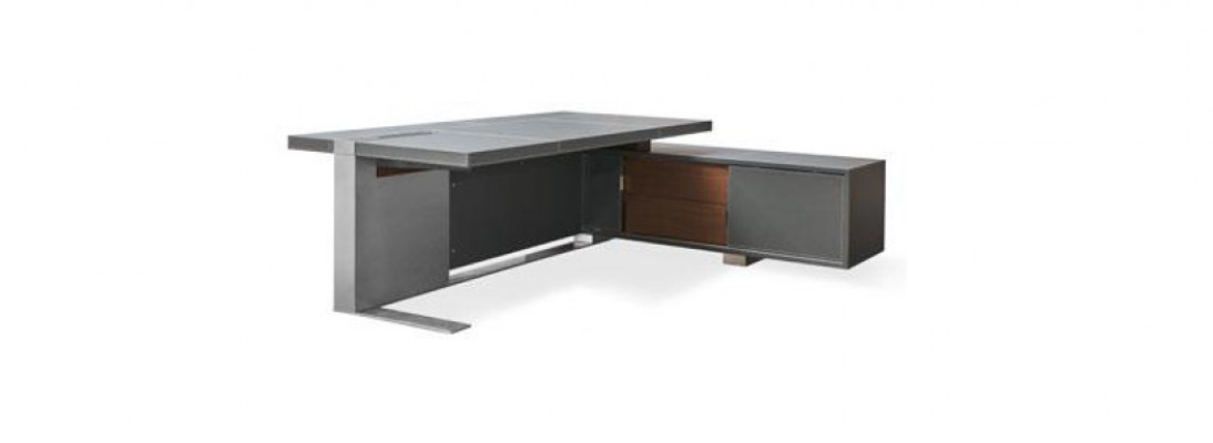 Kantoorwerkruimte set fauteuil decoratie tafel compleet meubilair 3-delige inrichting