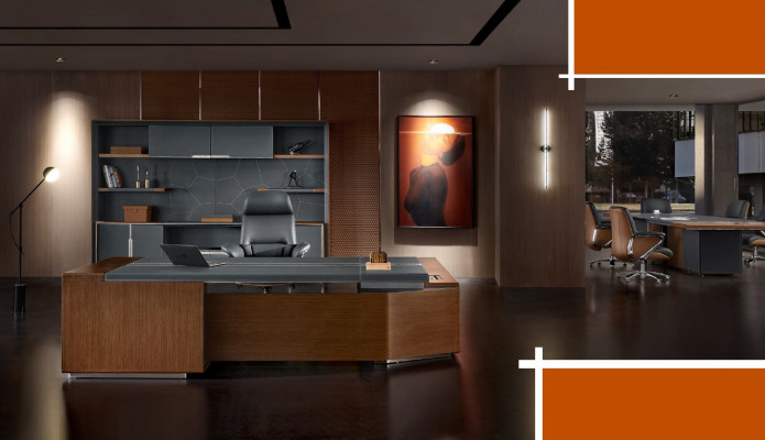 Ontwerp bureau tafel bureau stoel meubilair hoektafel met stoel 2-delig Nieuw