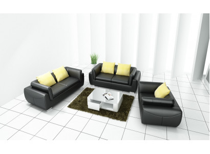 Leren bankstel met USB woonlandschap 3+2+1 zits set Modern design bankstel