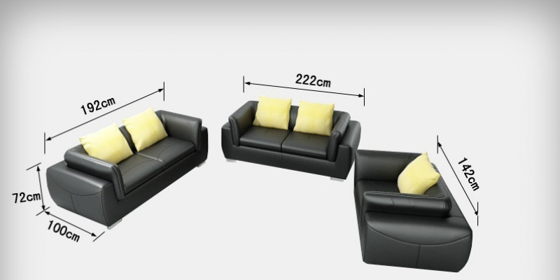 Leren bankstel met USB woonlandschap 3+2+1 zits set Modern design bankstel
