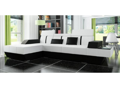 Leren bank met USB bank hoekbank hoekbank leren bank bekleding hoek maatwerk