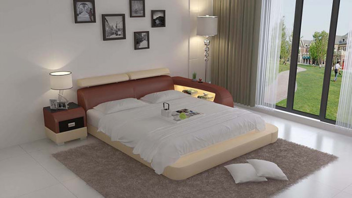 Bed met USB boxspring Luxe bed Tweepersoonsbed Huwelijksbed Bedden 140/160/180 LB8801