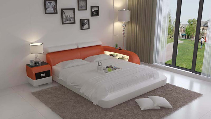 Bed met USB boxspring Luxe bed Tweepersoonsbed Huwelijksbed Bedden 140/160/180 LB8801