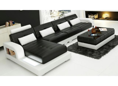 LEDERSOFA SOFA HOEKCOUCH ECKSOFA SOFAGARNITUUR DESIGNER COUCH WOONLANDSCHAP Banken