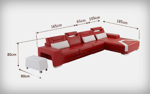 Woonlandschap Bekleed Hoekbank Bankstel Lederen Landschap PH739B Nieuw