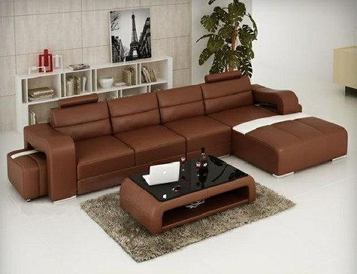 LEDERSOFA HOEKSOFÁ BANK ONTWERP PISA WOONLANDSCHAP BANK SOFA L VORM BETA NIEUW  LEDEREN HOEKBANK ONTWERP PISA WOONLANDSCHAP BANK SOFA L-VORM BETA NIEUW