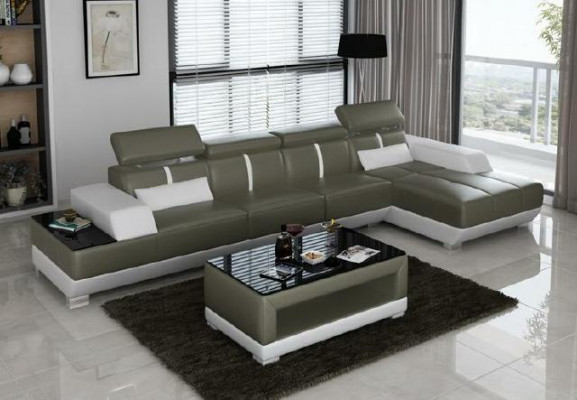 Hoekbank woonlandschap bank gestoffeerde L-vorm bankstel Hoekbanken XXL banken