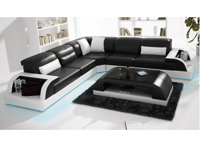 Leren bank Bank Woonlandschap Hoekbank Hoek Modern Decor Set Design  Leren bank Bank Woonlandschap Hoekbank Hoek Modern Decor Set Design