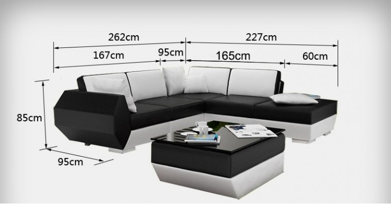 Leren bank Bank Bankstel Nieuw Hoekbank Hoek Lounge Decor Modern Design