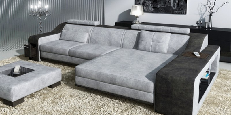 Ontwerp hoekbank bank bank bekleding zitbanken hoekbankstel textiel leer