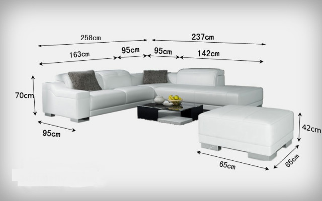 Leren bank Bank Bank Woonlandschap Hoekbank Hoekstel Ontwerp Modern L K5002C