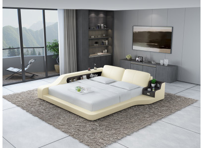 Designer bed gestoffeerd luxe bed tweepersoonsbed huwelijksbed bedden 140/160/180 cm