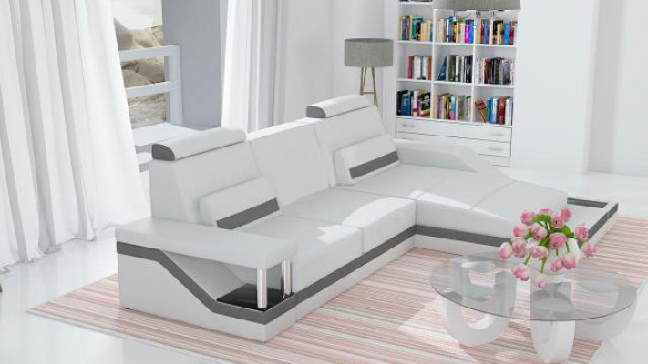 Hoekbank Bank Bankbekleding Woonlandschap Lederen Hoek Bankstel L-vorm HHVI