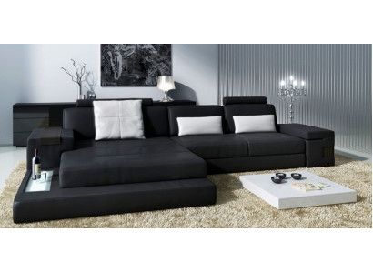 Ledersofa Bank Bank Bekleding Hoekstel L Vorm Zithoek Bellini Textiel Stof