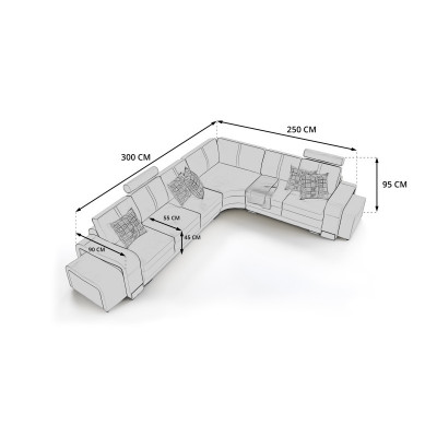 Elegance voor jouw huis Nieuwe L-vormige hoekbank in modern beige.