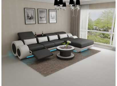 Leren bank Bankstel Nieuw Hoekbank Hoek Set Ontwerp Modern Sofa G8035H