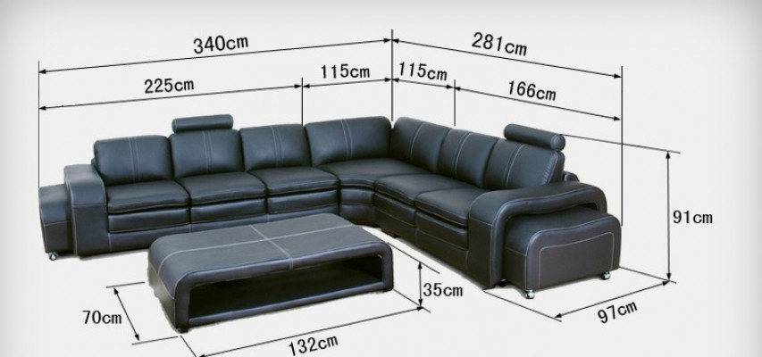 Leren bank Bank Bank Woonlandschap Hoekbank Hoekstel Ontwerp Modern Nieuw A1109