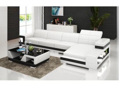 Bank Leren Bank Bank Woongebied Hoek Modern Hoekbank Ontwerp Stel