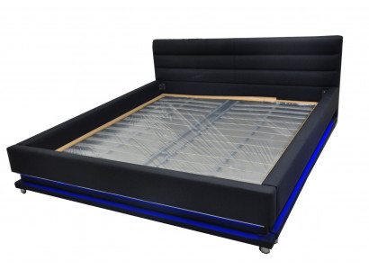 Luxe lederen design gestoffeerde bedden tweepersoons met USB 140/160/180/200 cm bed.