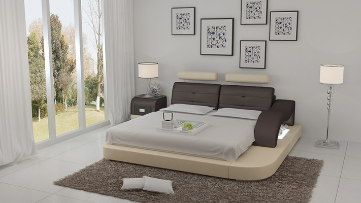 Ontwerper bed gestoffeerd luxe bed tweepersoonsbed echtelijk bed bedden 140/160/180 cm.