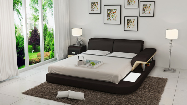 Ontwerper Bed Gestoffeerd bed Luxe bed Tweepersoonsbed Huwelijksbed Bedden 140/160/180 cm