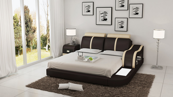 Bed Design Luxury Luxury Beds Leather Modern Bedroom 140/160/180 cm.