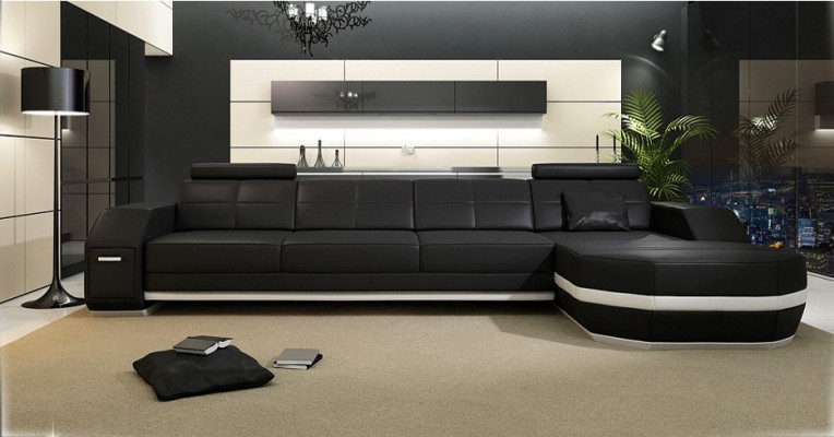 Ontwerp hoekbank bank bekleding hoek garnituur lederen bank hoek woonlandschap PH300B