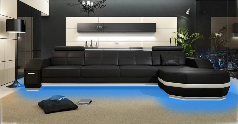 Ontwerp hoekbank bank bekleding hoek garnituur lederen bank hoek woonlandschap PH300B