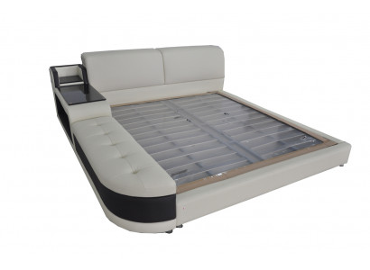 Ontwerp luxe bed gestoffeerde huwelijk moderne lederen hotelbedden 140/160/180/200.