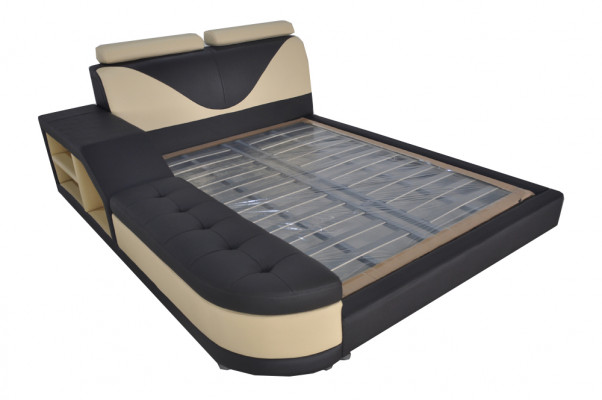 Ontwerp Luxe Bed Bekleding Huwelijk Hotel Moderne Bedden Leer 140/160/180/200 cm